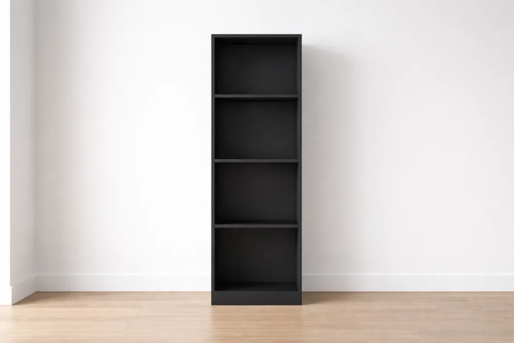 Étagère en bois MDF noir-Formavelo