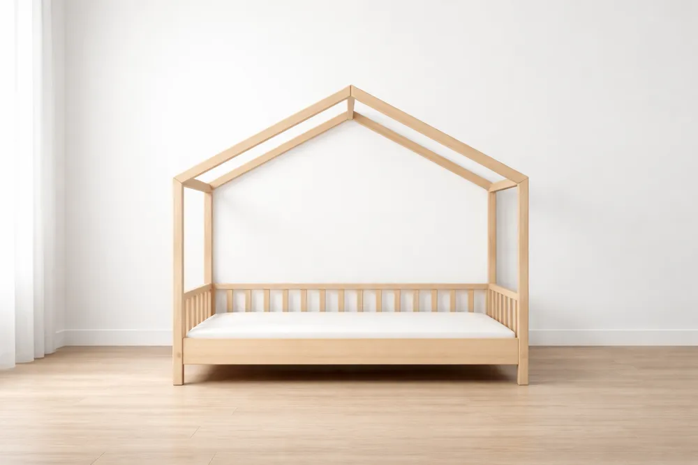Lit Cabane Enfant en Bois Naturel-Formavelo