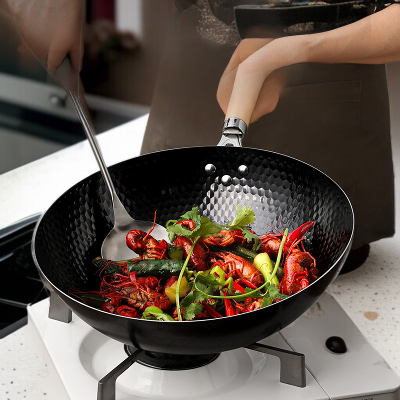 Non-stick-free frying pan for healthy cooking