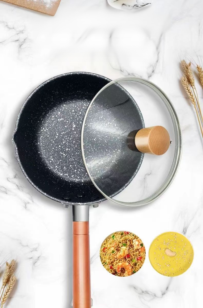 Easy to clean non-stick frying pan for healthy meals