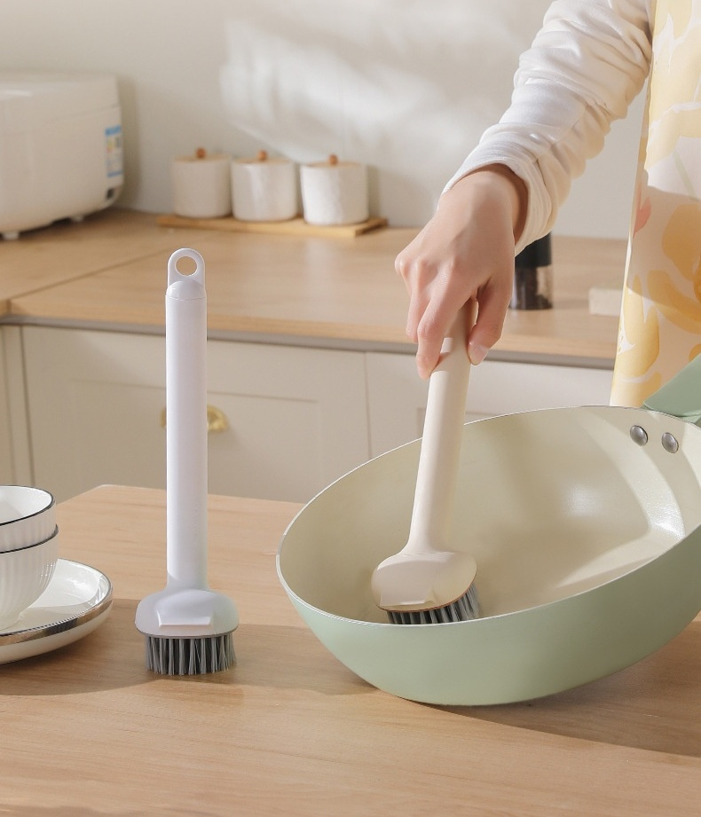 Multi-functional kitchen cleaning brush close-up