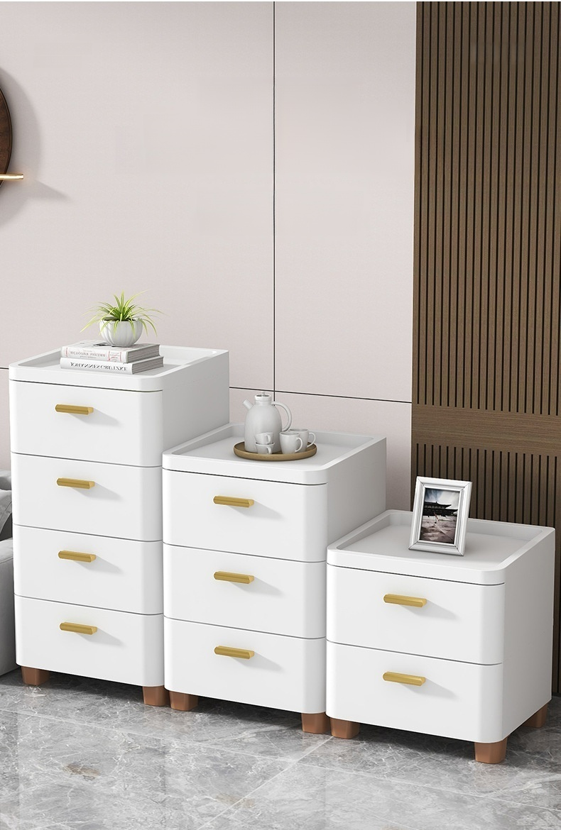 Compact gap storage cabinet for household use