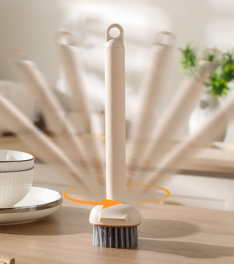Ergonomic handle of the pot cleaning brush