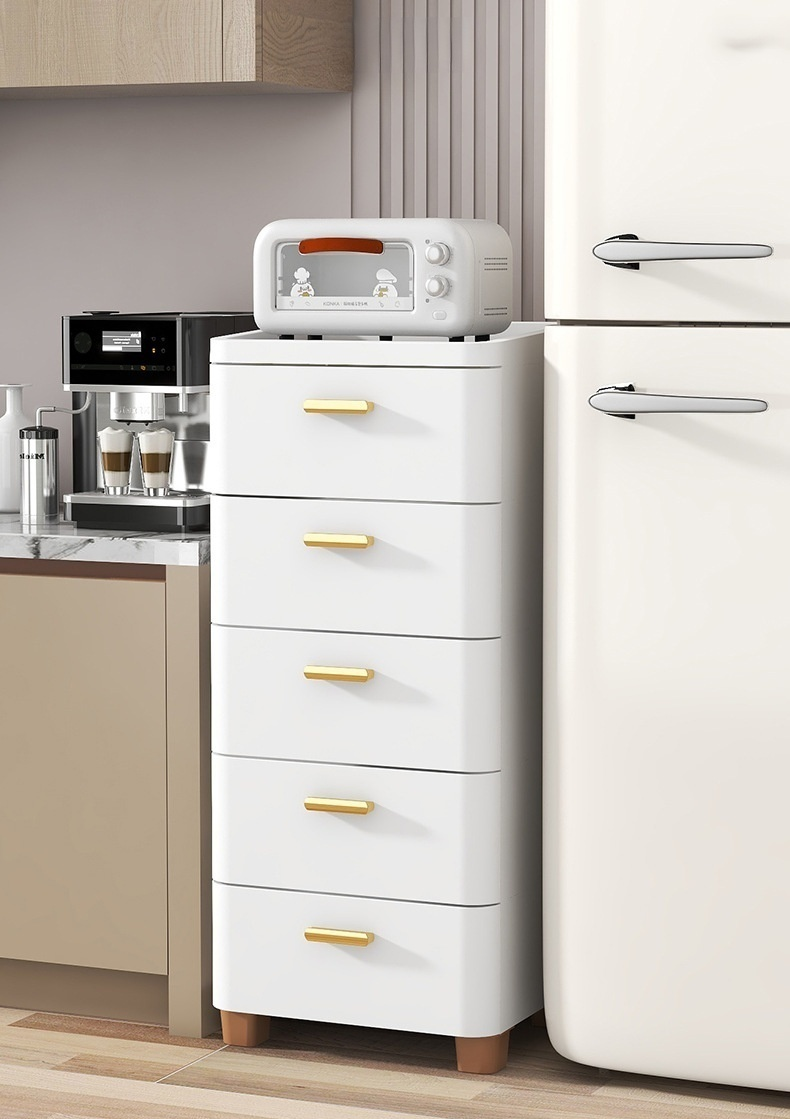 Functional storage cabinet for small spaces