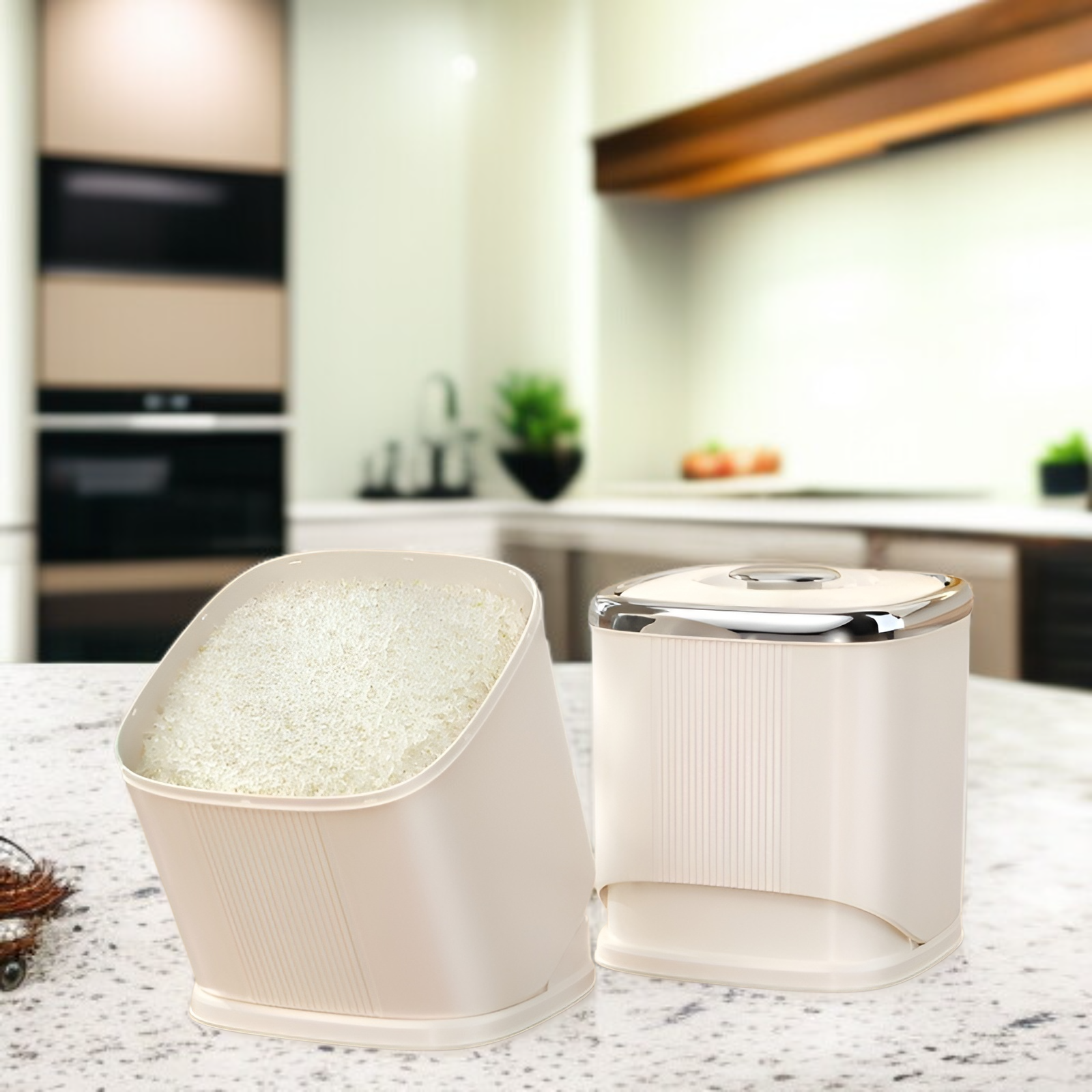 High-end embedded rice box for home kitchen