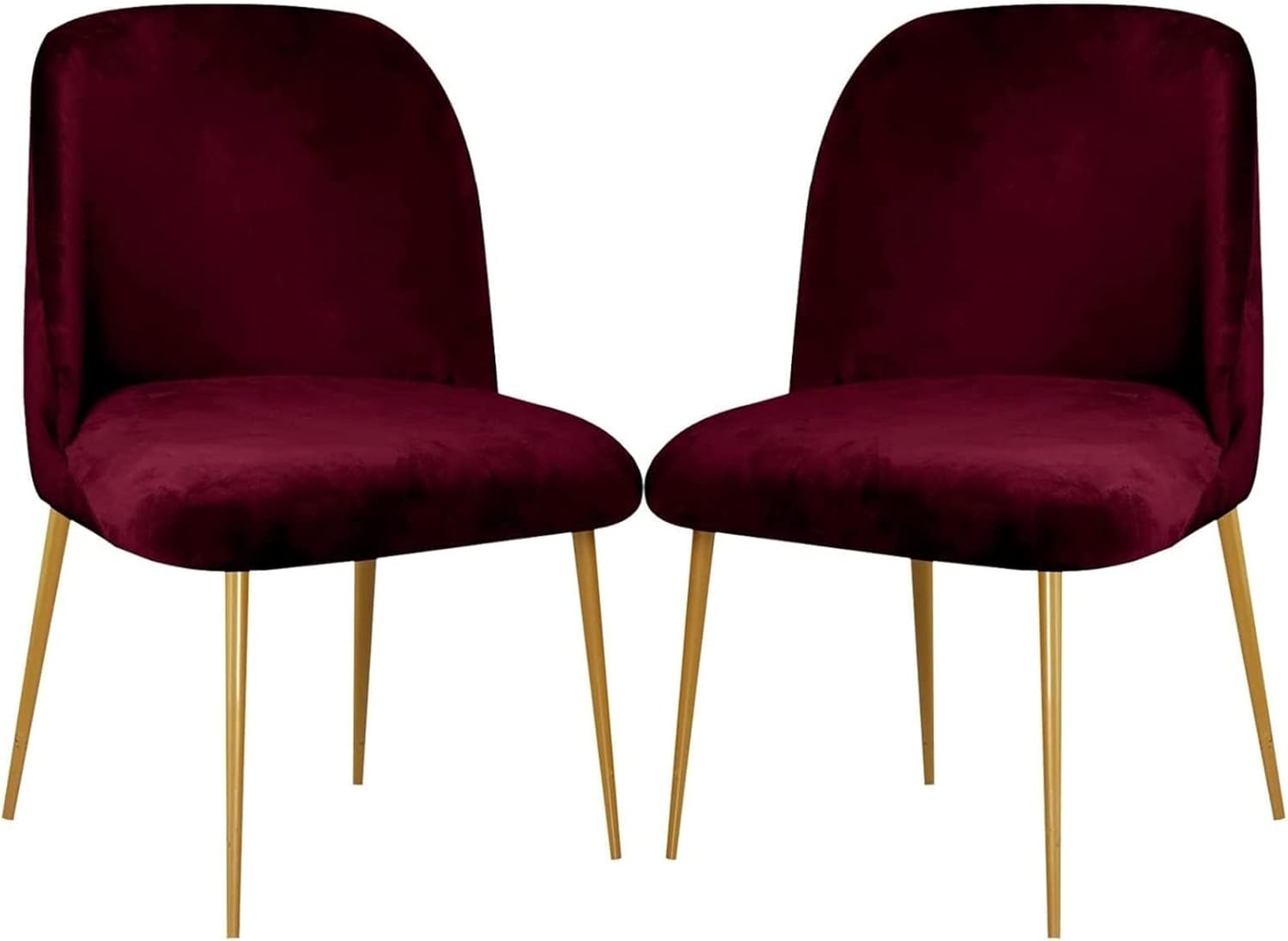 Dining Chair Cover Stretch Velvet Upholstered Side Dining Chair Cover Slipcover Curved Back Mid Century Modern Accent Dining Chair Covers for Kitchen Living Room