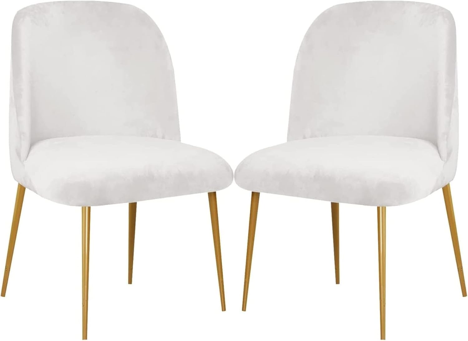 Dining Chair Cover Stretch Velvet Upholstered Side Dining Chair Cover Slipcover Curved Back Mid Century Modern Accent Dining Chair Covers for Kitchen Living Room