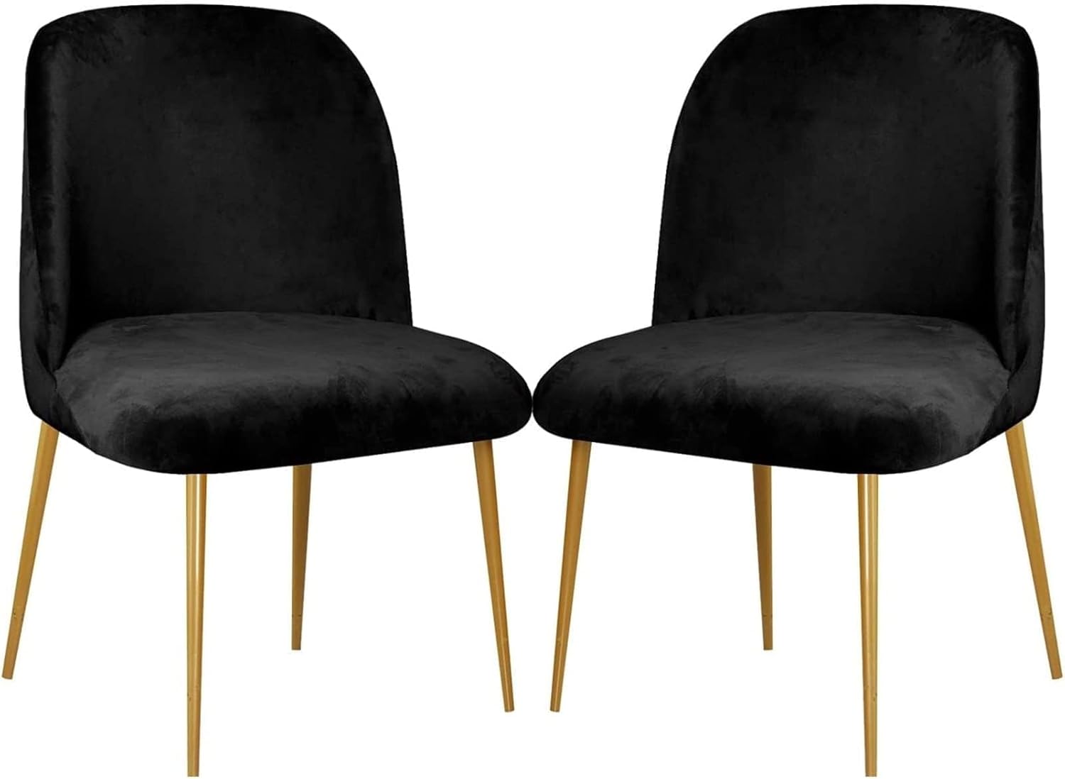 Dining Chair Cover Stretch Velvet Upholstered Side Dining Chair Cover Slipcover Curved Back Mid Century Modern Accent Dining Chair Covers for Kitchen Living Room