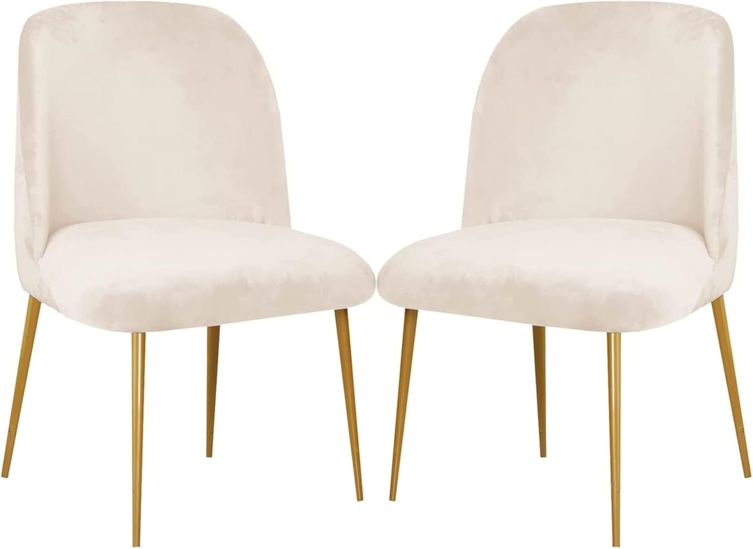 Dining Chair Cover Stretch Velvet Upholstered Side Dining Chair Cover Slipcover Curved Back Mid Century Modern Accent Dining Chair Covers for Kitchen Living Room