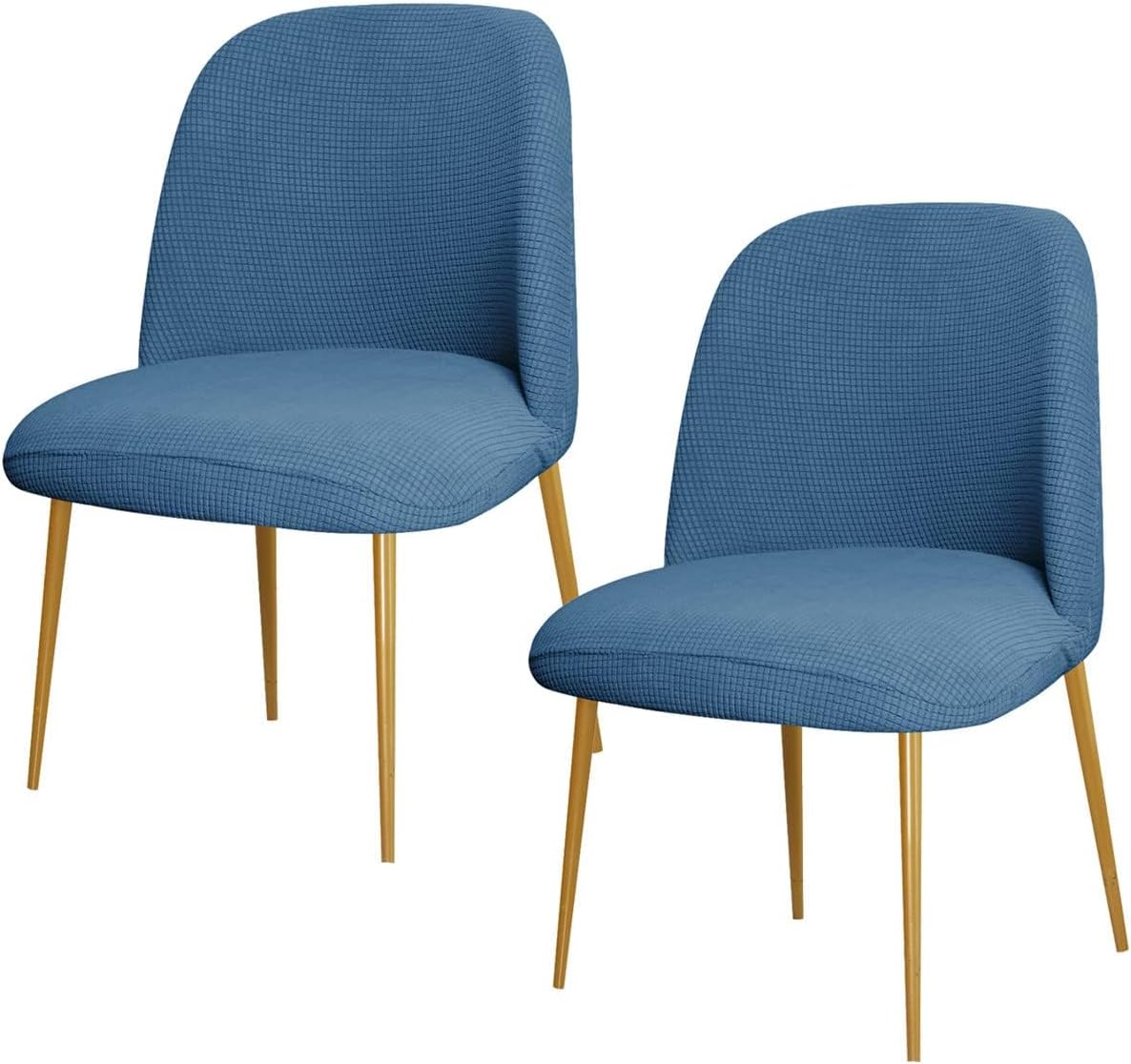 Dining Chair Cover Stretch Velvet Upholstered Side Dining Chair Cover Slipcover Curved Back Mid Century Modern Accent Dining Chair Covers for Kitchen Living Room