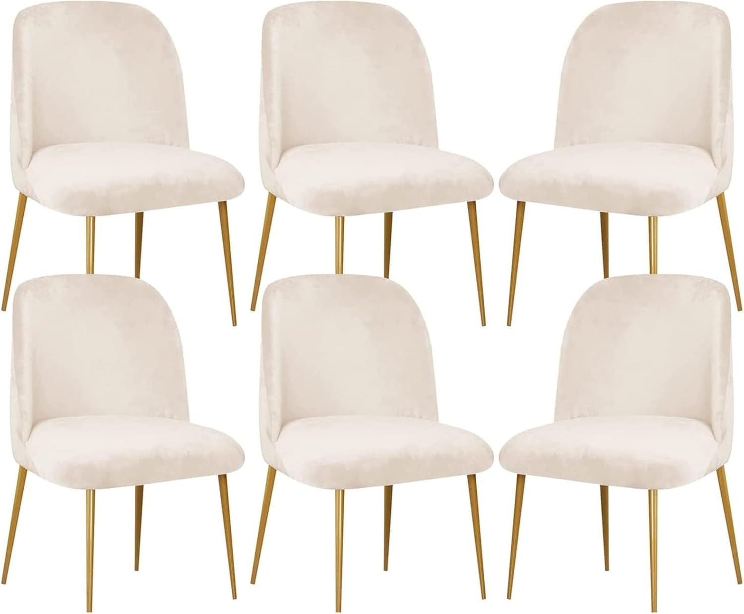 Dining Chair Cover Stretch Velvet Upholstered Side Dining Chair Cover Slipcover Curved Back Mid Century Modern Accent Dining Chair Covers for Kitchen Living Room