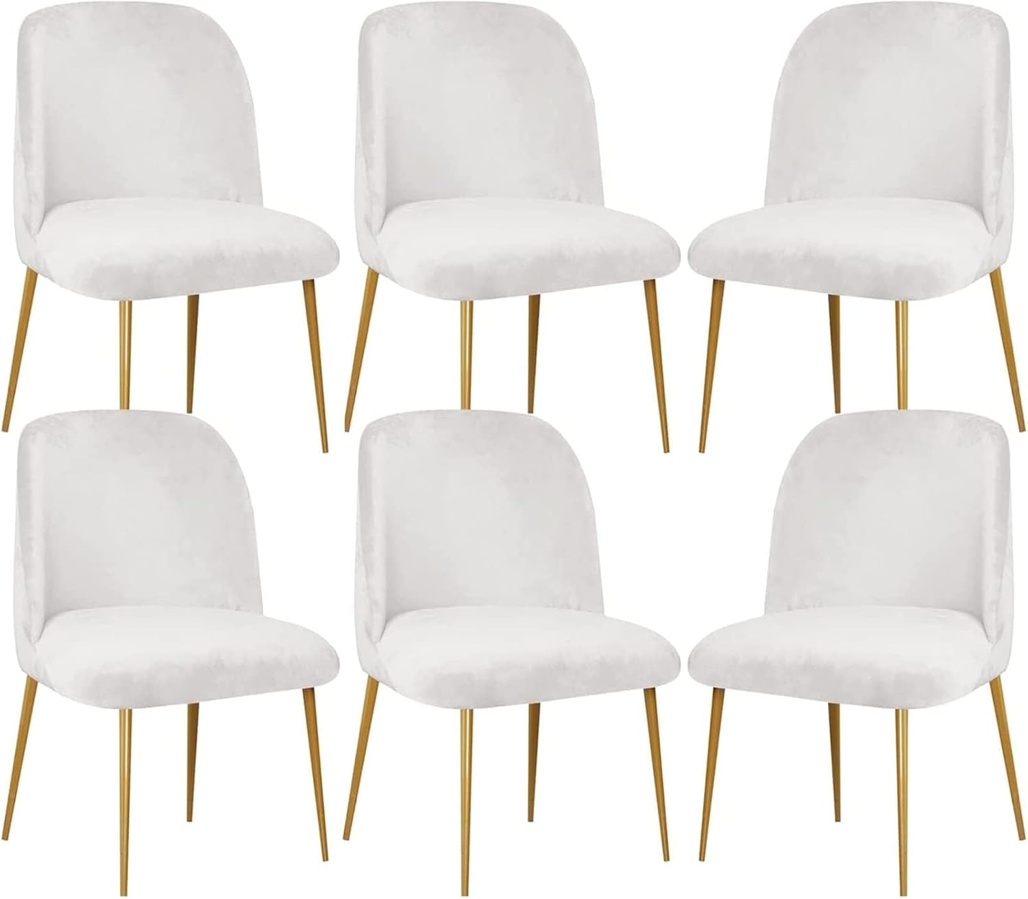 Dining Chair Cover Stretch Velvet Upholstered Side Dining Chair Cover Slipcover Curved Back Mid Century Modern Accent Dining Chair Covers for Kitchen Living Room