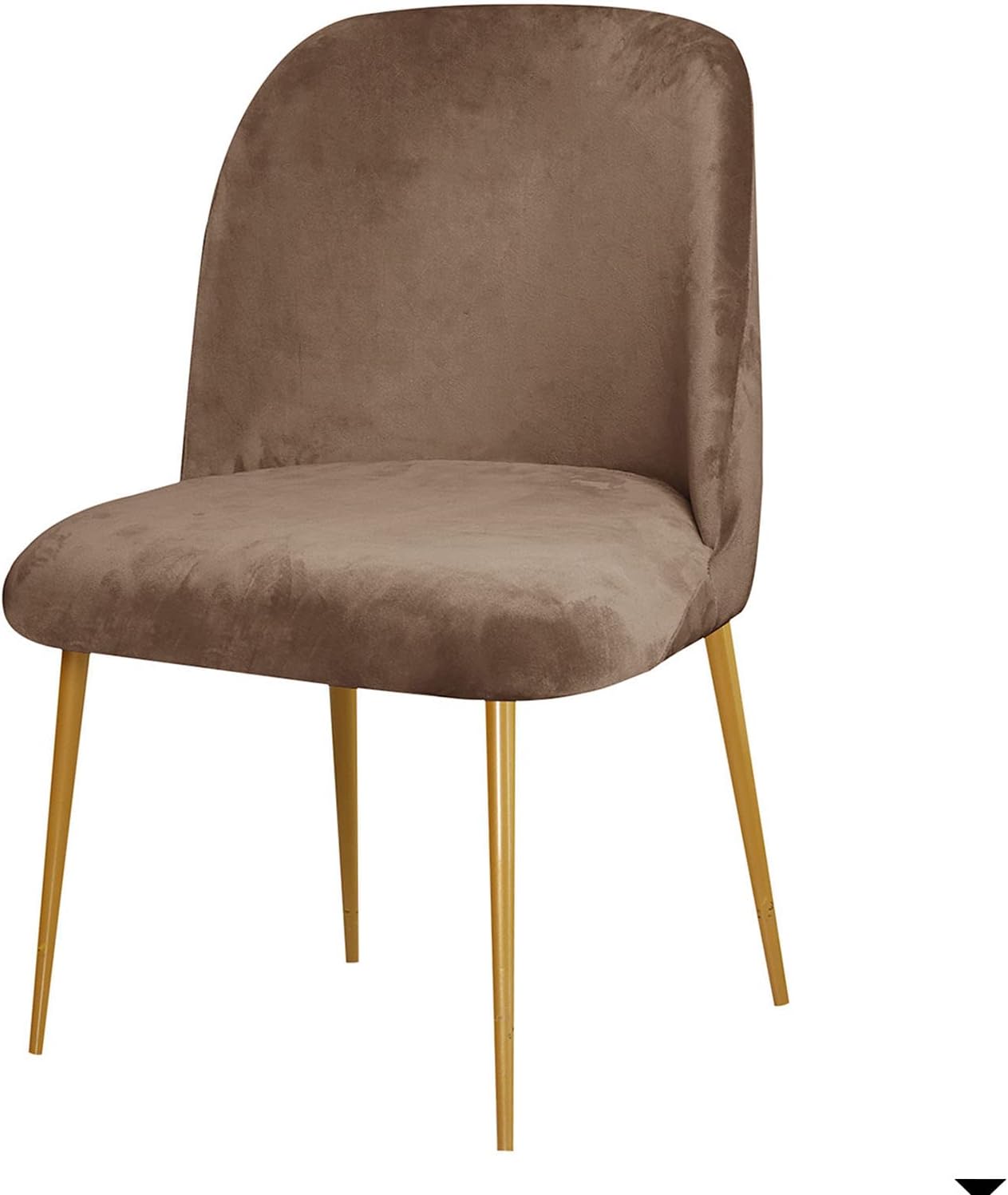Dining Chair Cover Stretch Velvet Upholstered Side Dining Chair Cover Slipcover Curved Back Mid Century Modern Accent Dining Chair Covers for Kitchen Living Room