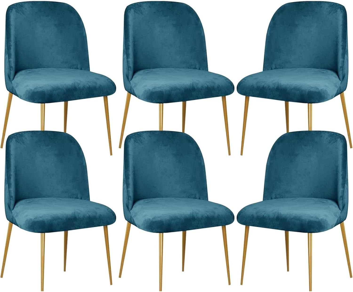 Dining Chair Cover Stretch Velvet Upholstered Side Dining Chair Cover Slipcover Curved Back Mid Century Modern Accent Dining Chair Covers for Kitchen Living Room