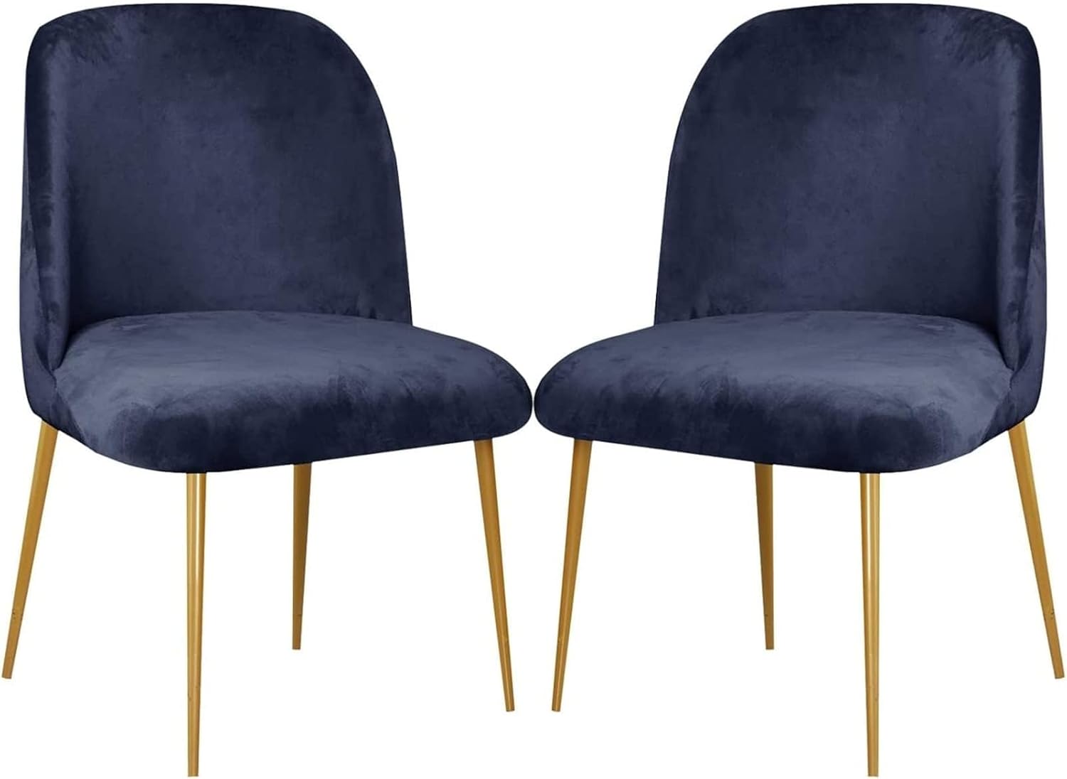 Dining Chair Cover Stretch Velvet Upholstered Side Dining Chair Cover Slipcover Curved Back Mid Century Modern Accent Dining Chair Covers for Kitchen Living Room