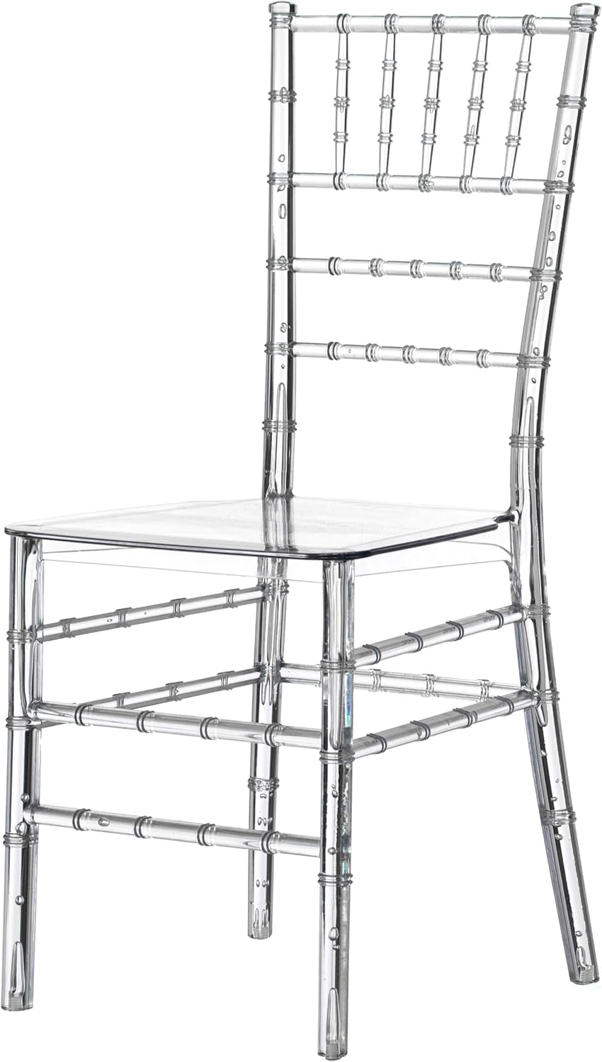 Fabulaxe Clear Acrylic Chiavari Dining Chair