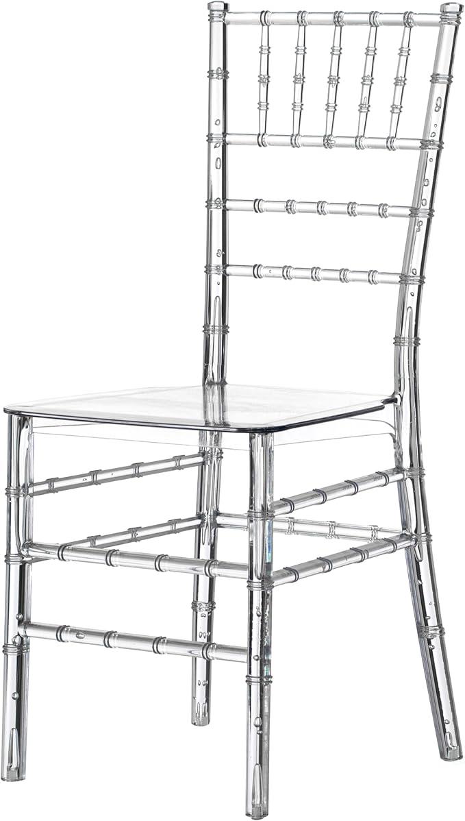 Fabulaxe Clear Acrylic Chiavari Dining Chair