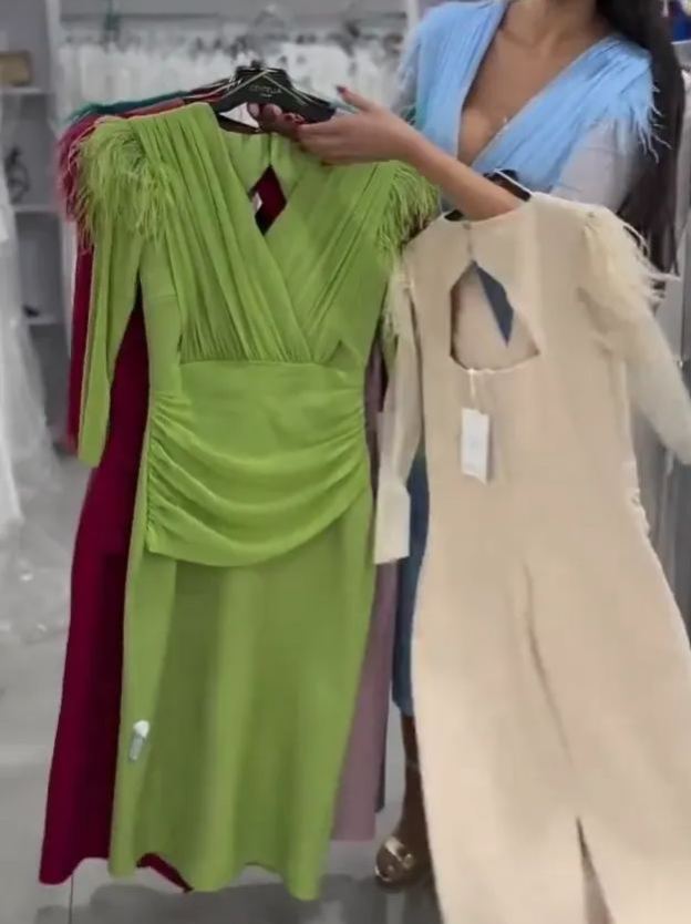 Leonor Dress V-Neck Light Blue