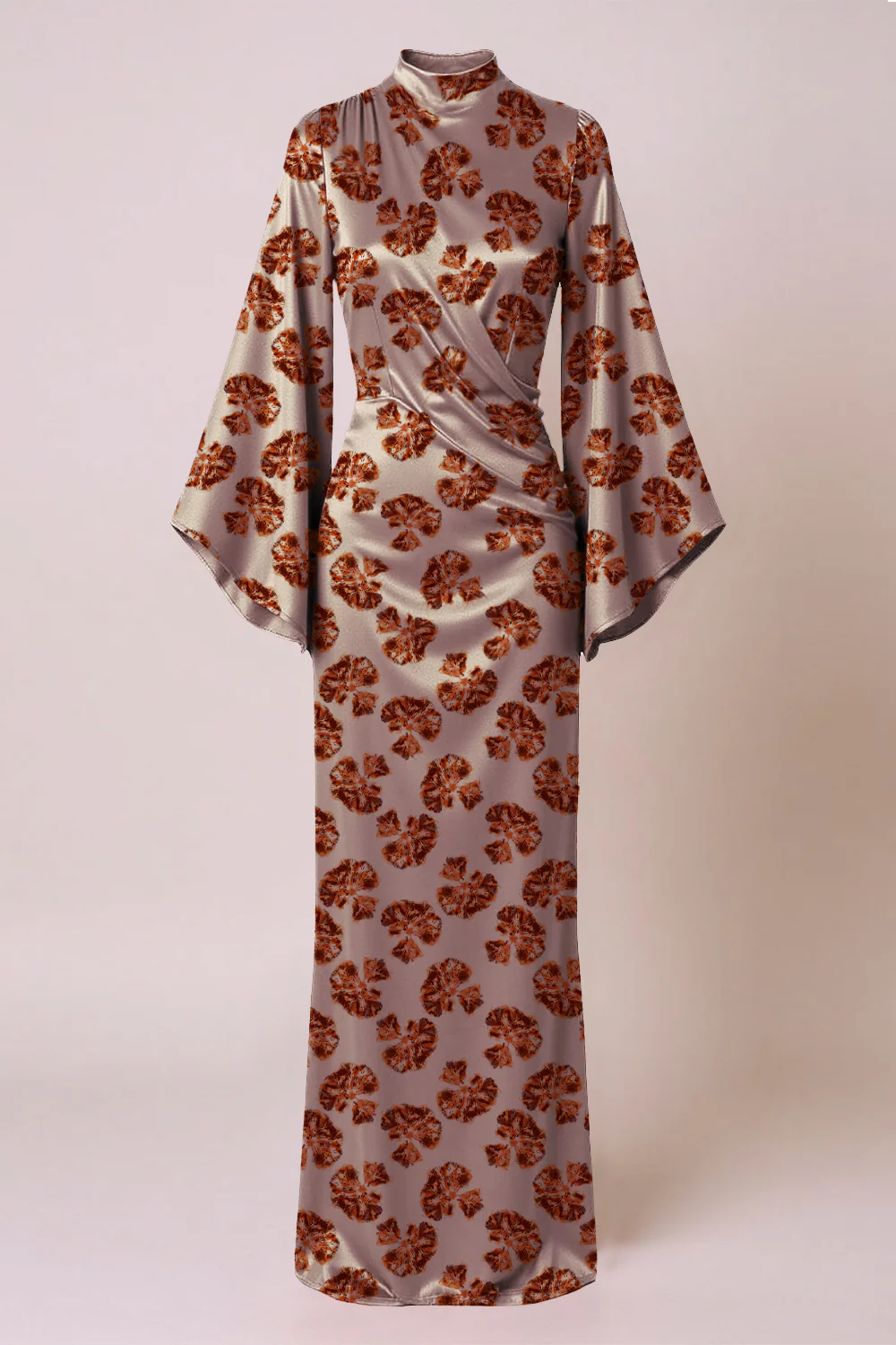 Peony print Dress