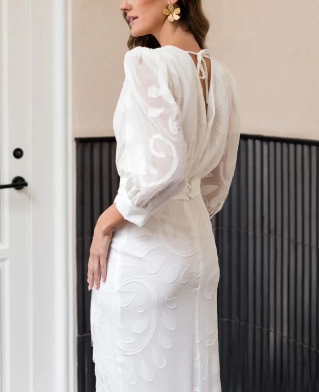 Printed fringe dress