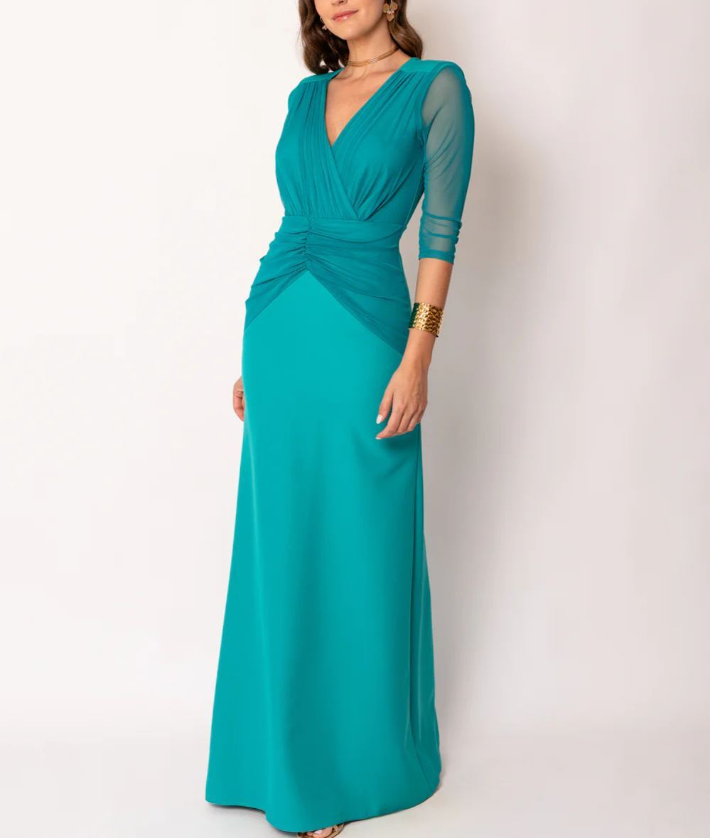 Wide draped dress