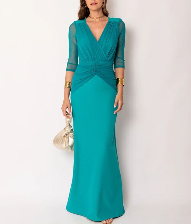Wide draped dress