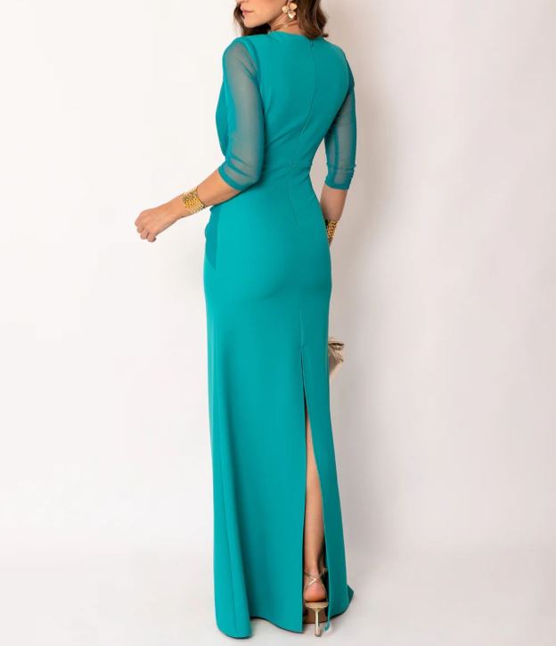 Wide draped dress