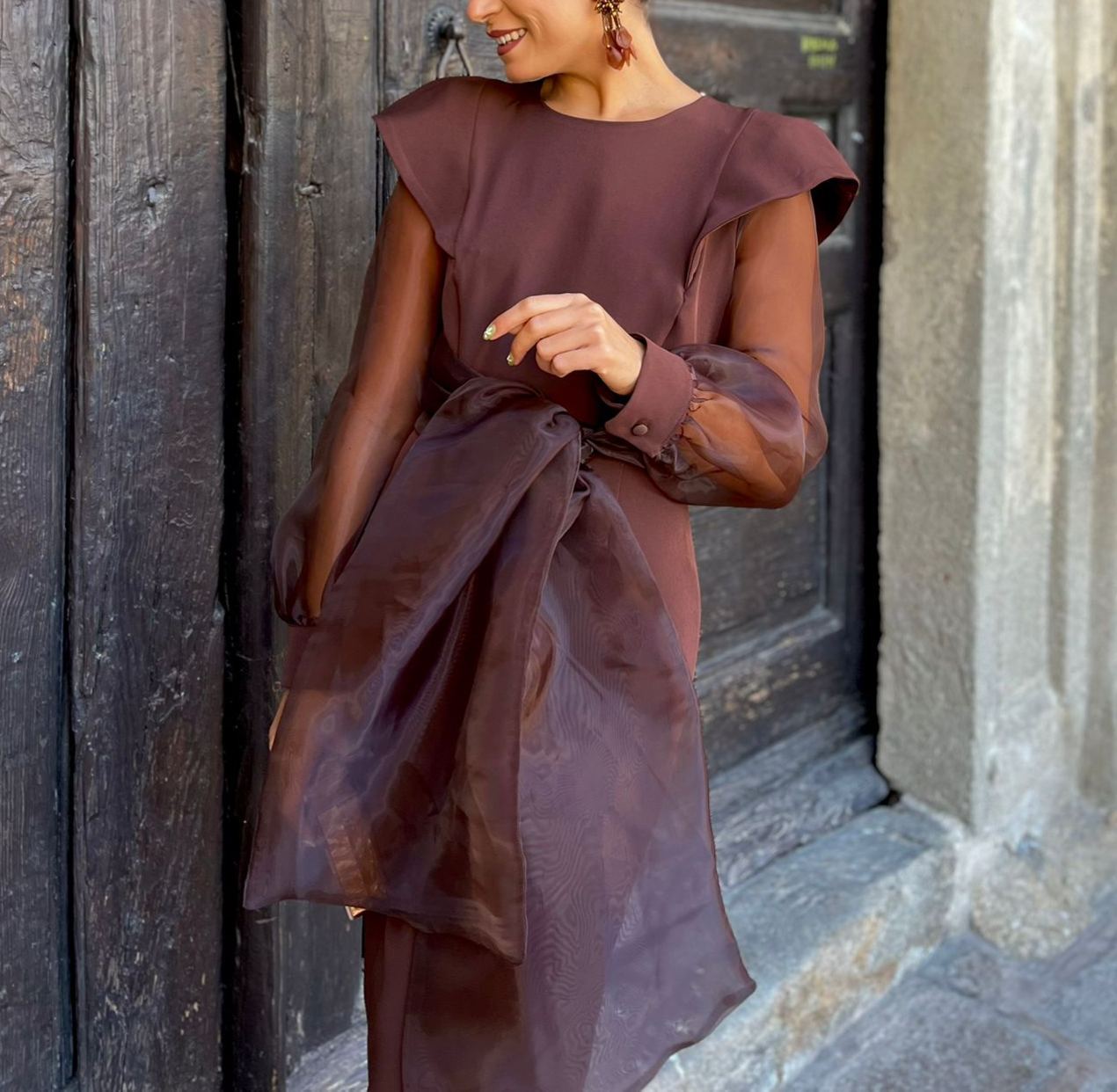 Talavera Chocolate Multi-Position Dress