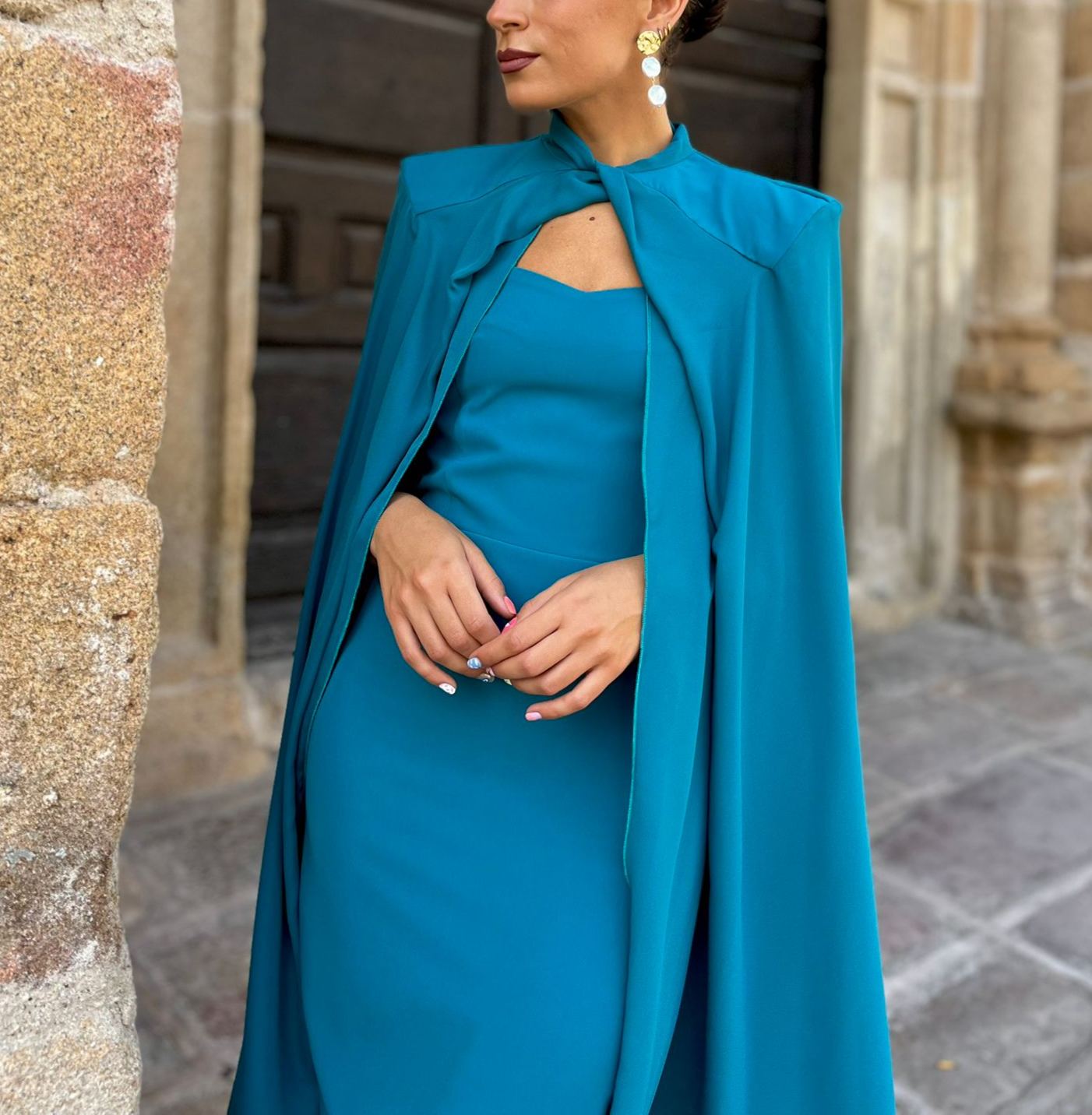 Totana Petroleum Dress + Cape