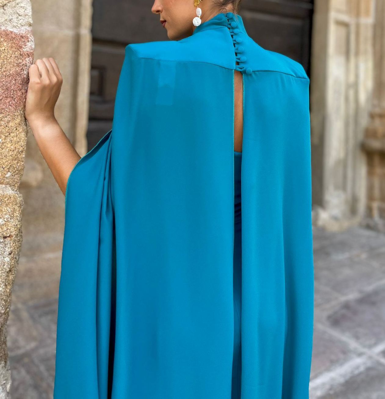 Totana Petroleum Dress + Cape