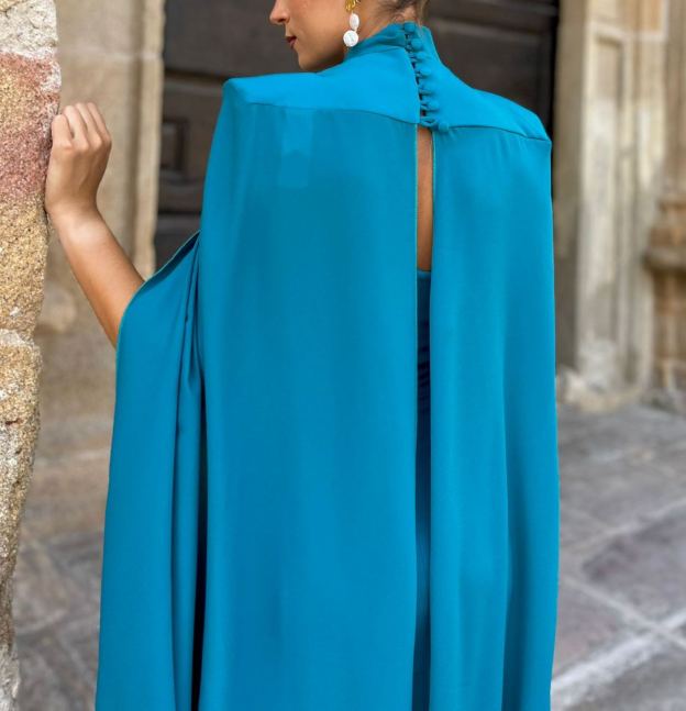 Totana Petroleum Dress + Cape