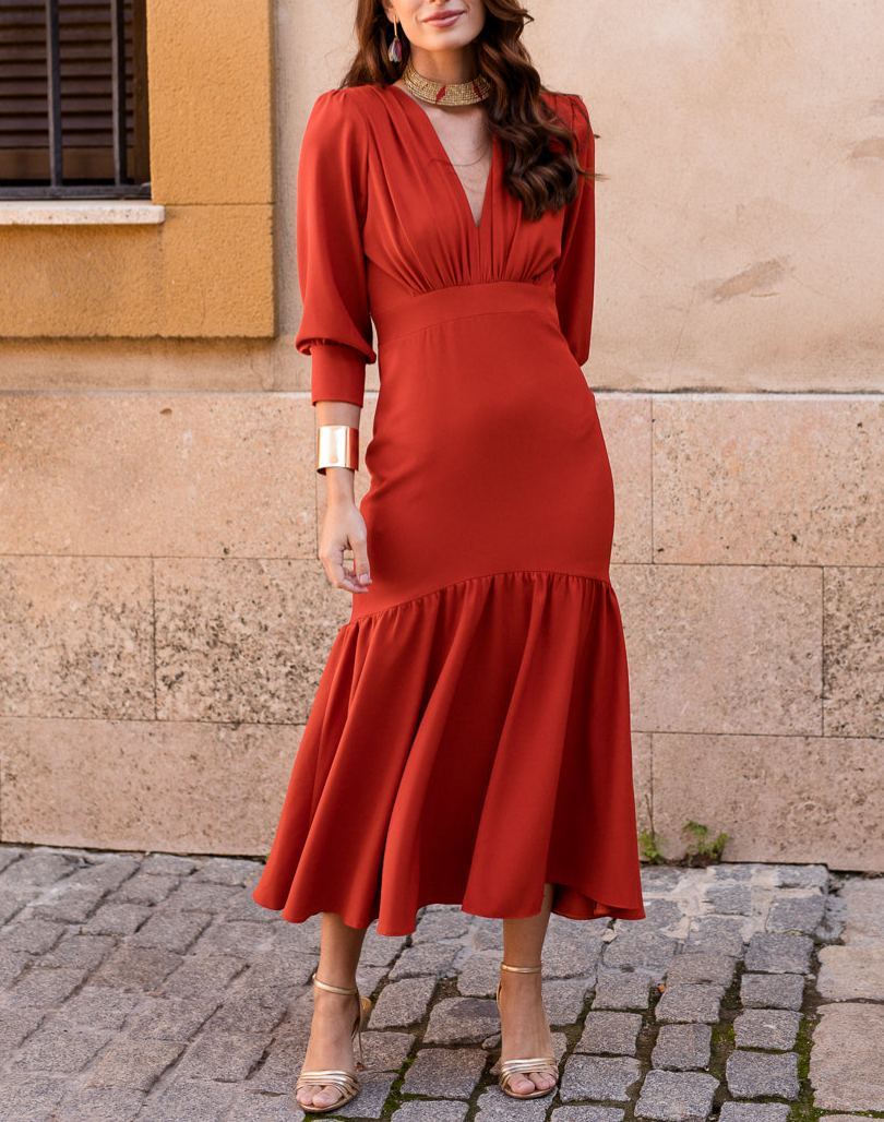 Teja midi dress