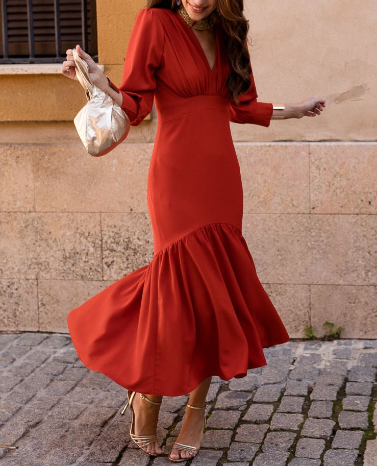 Teja midi dress