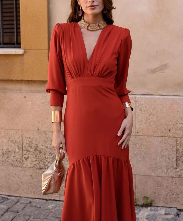 Teja midi dress