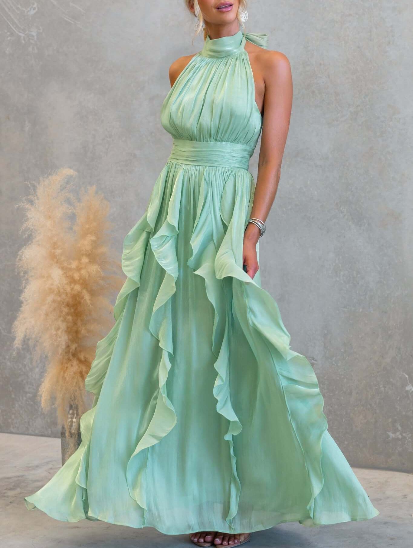 Coral Kiss Maxi Dress