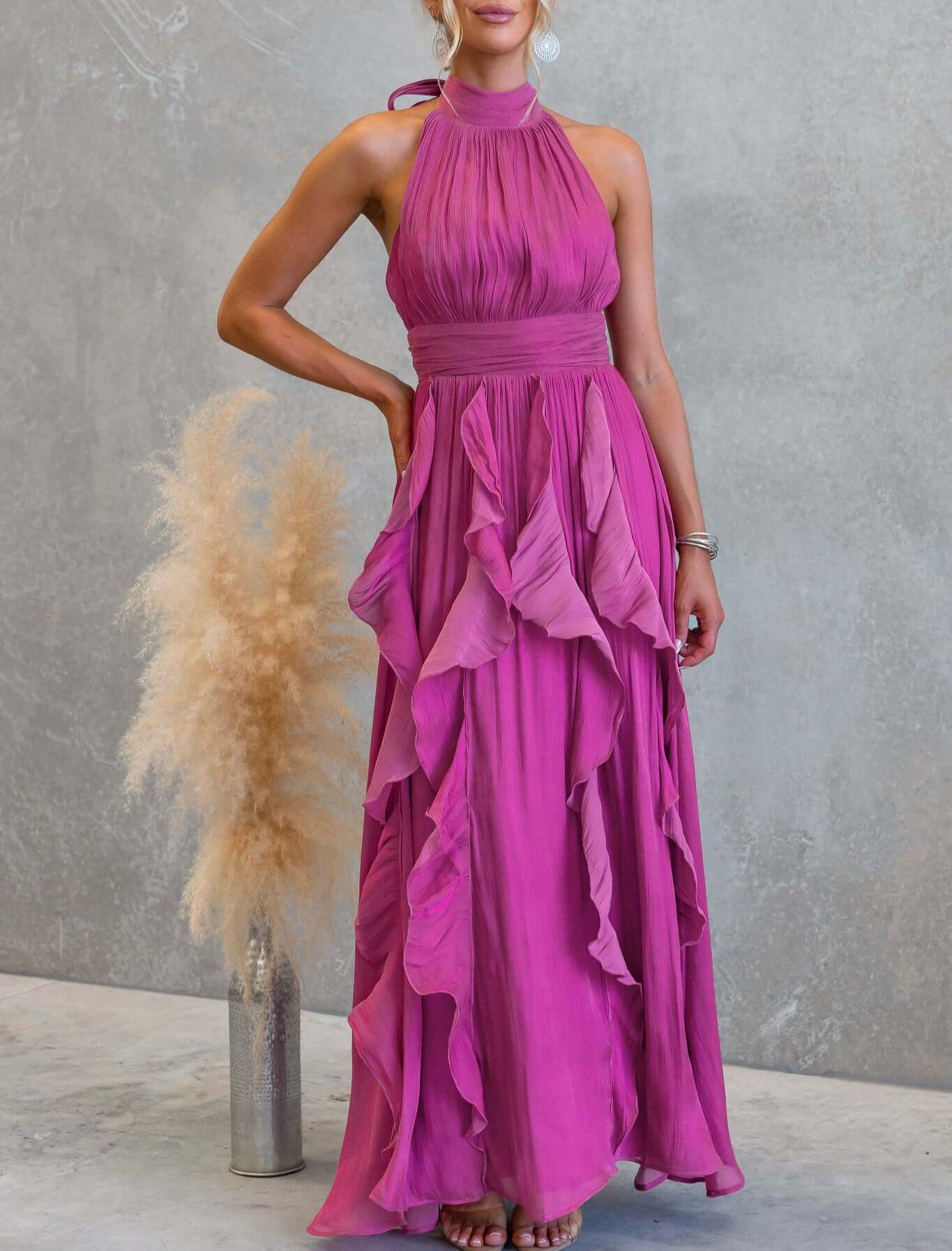 Coral Kiss Maxi Dress