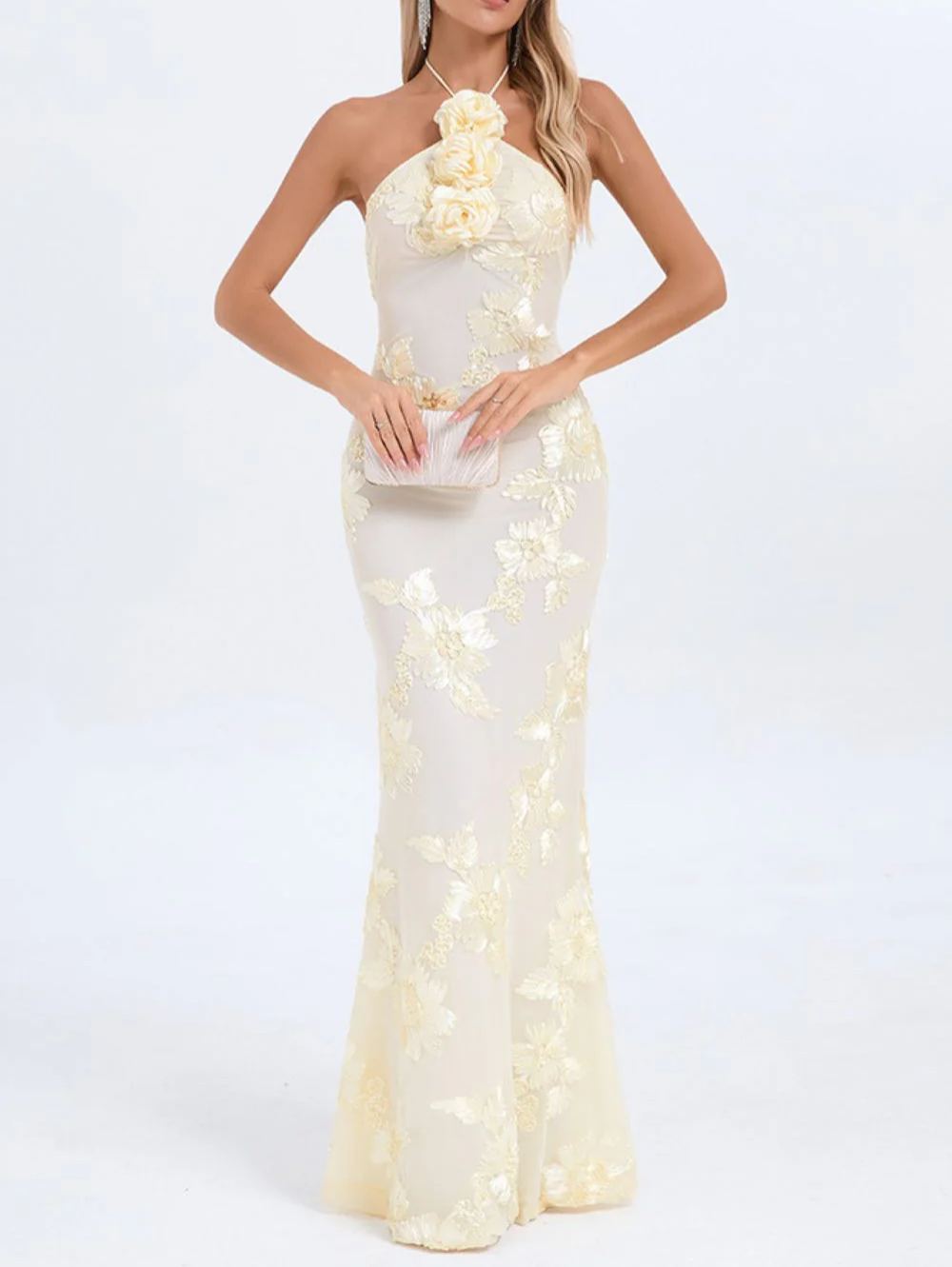 Jasmine Long Dress - Golden Vanilla