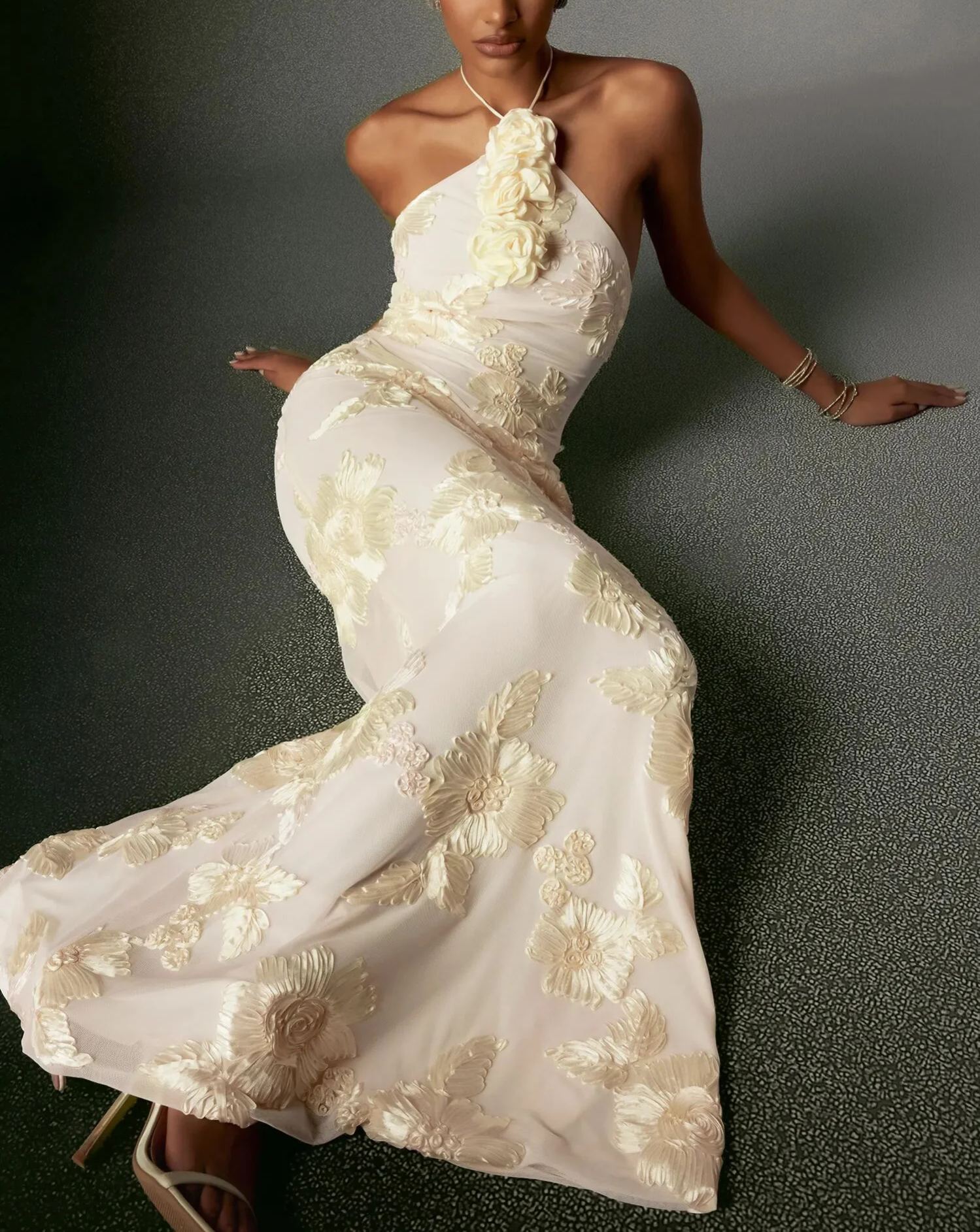 Jasmine Long Dress - Golden Vanilla