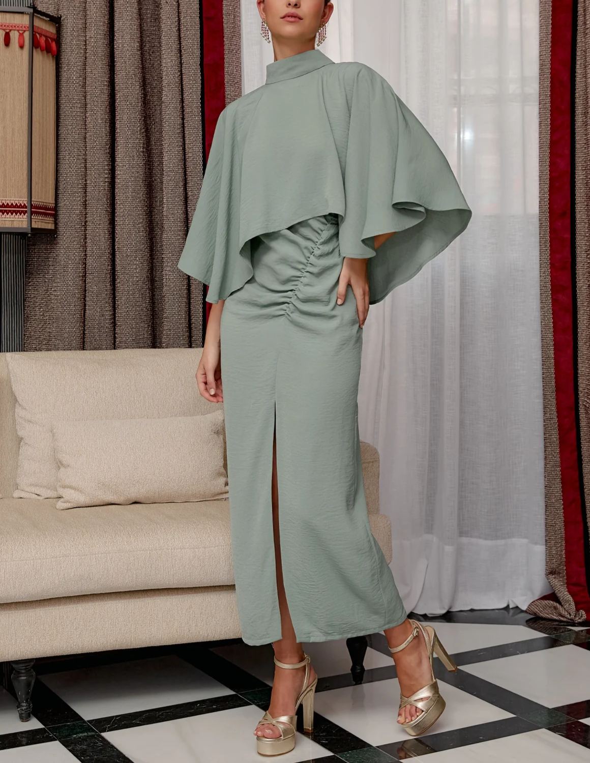 Green dahlia Dress