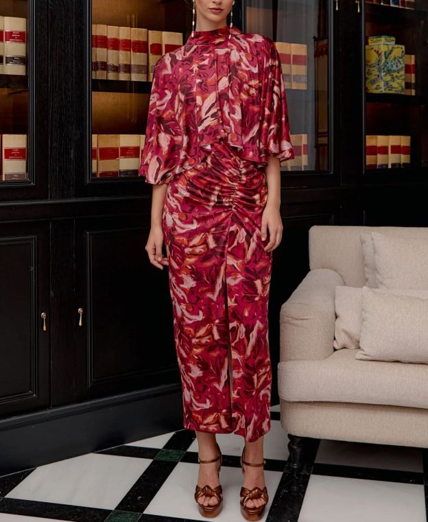Dahlia print Dress