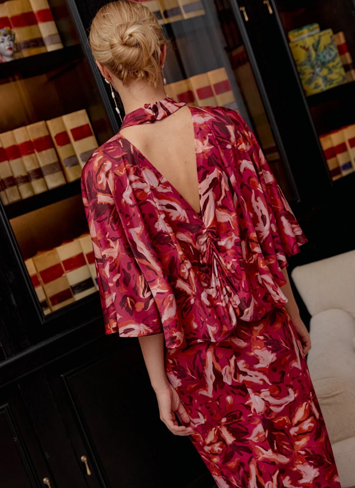 Dahlia print Dress
