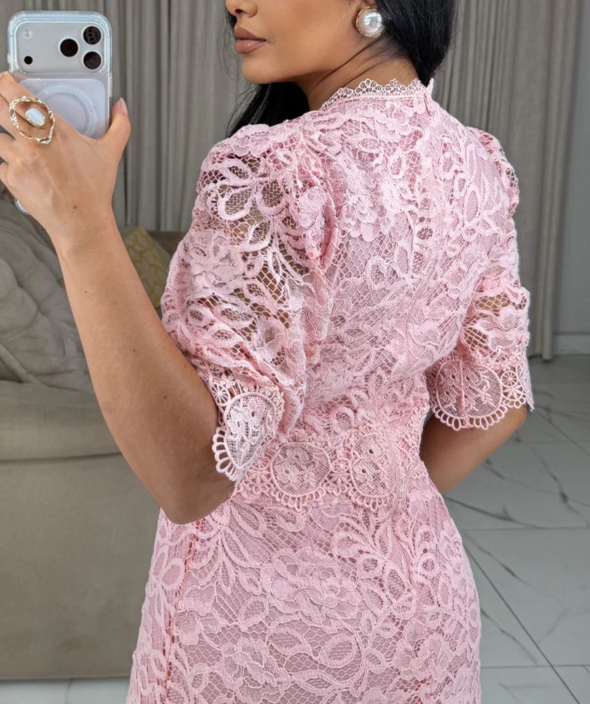 Little Pink Lace Dress