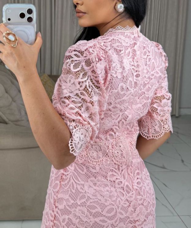 Little Pink Lace Dress
