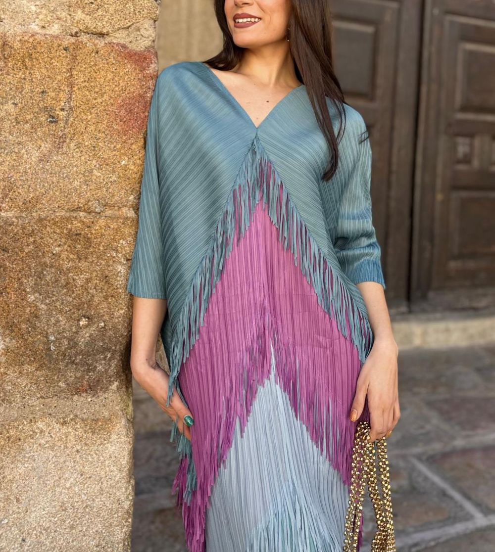 Linares Dress — Ice Mauve