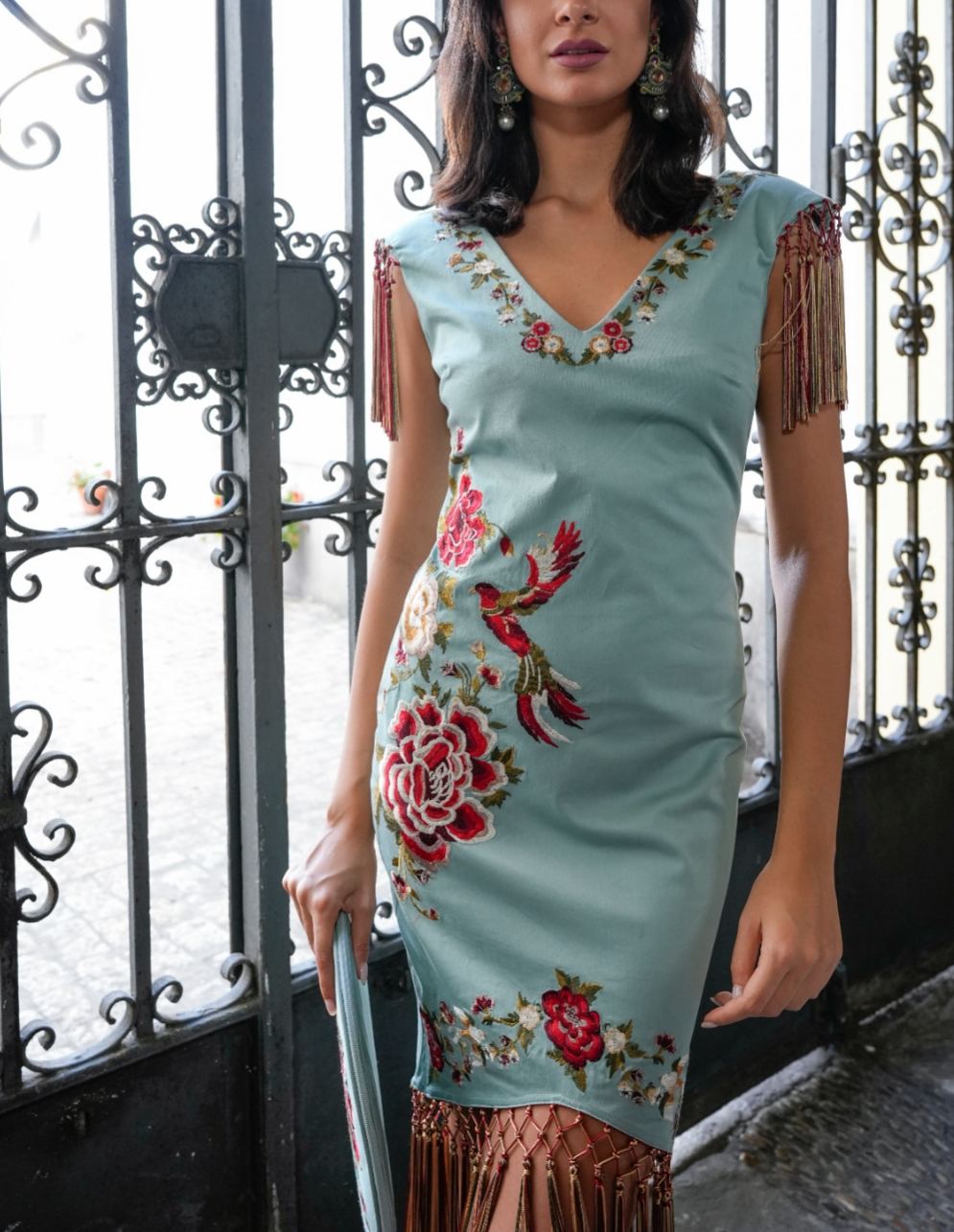 Green Soleá Dress