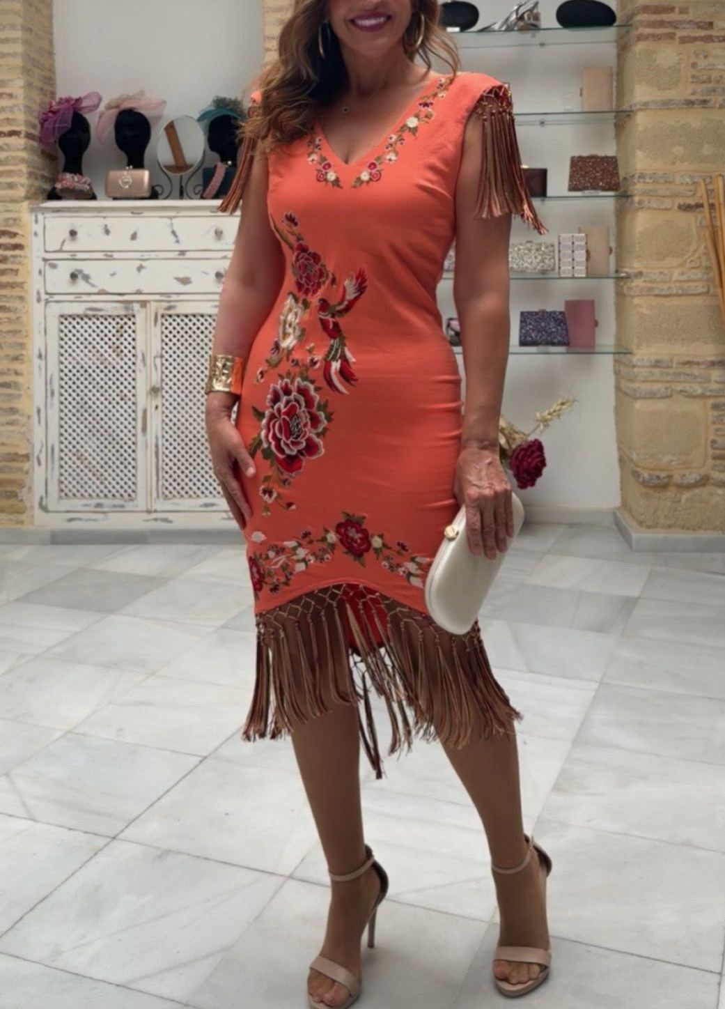 Orange Soleá Dress