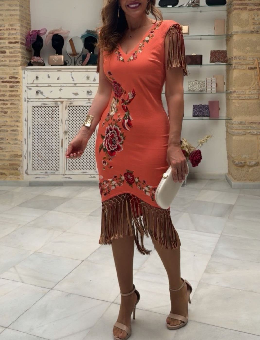 Orange Soleá Dress