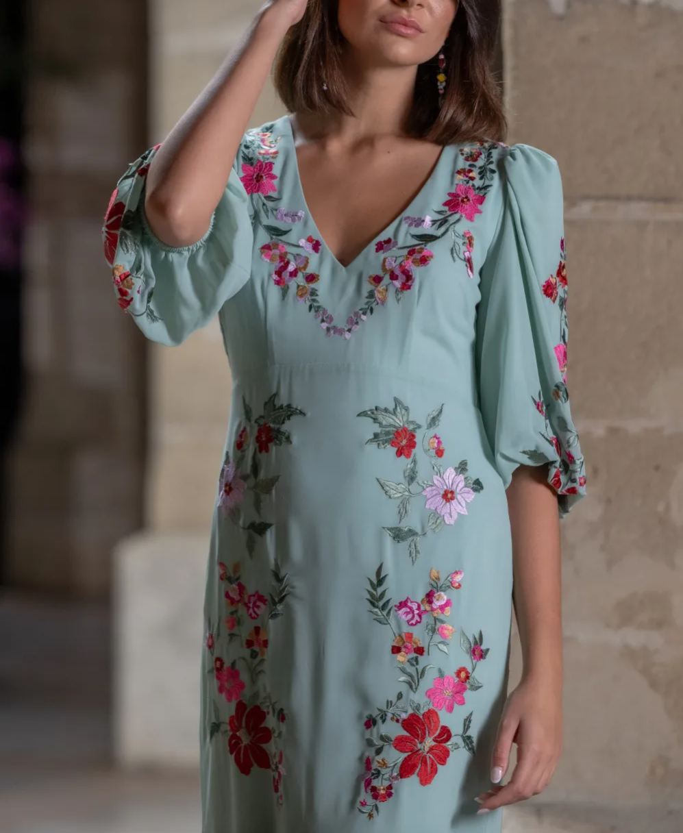 Green Poppy Dress