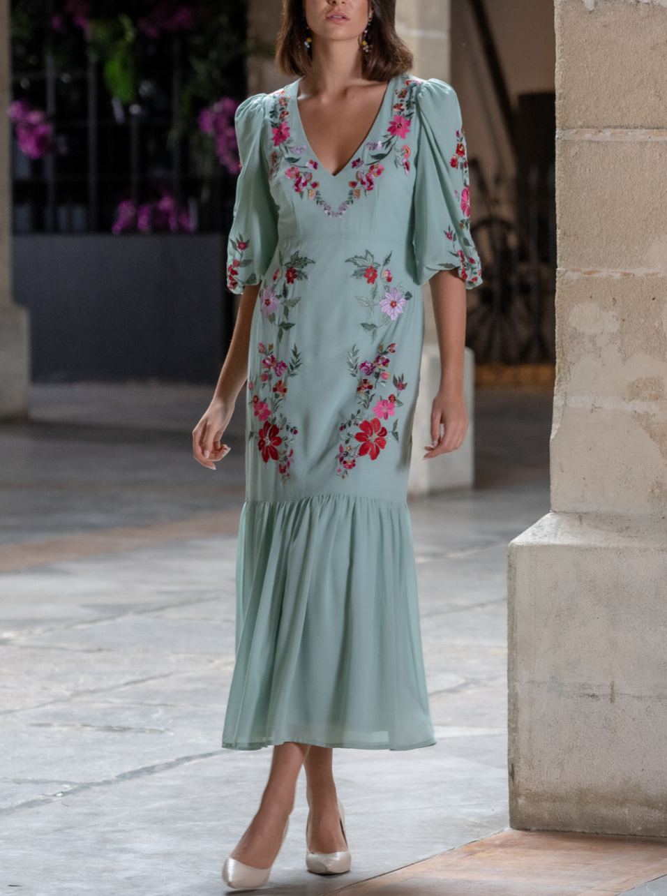 Green Poppy Dress