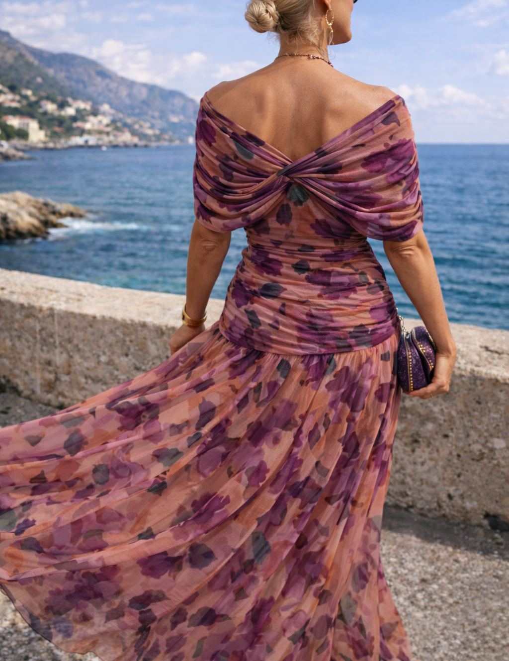 Elegant Maxi Dress for Events with V-Neck